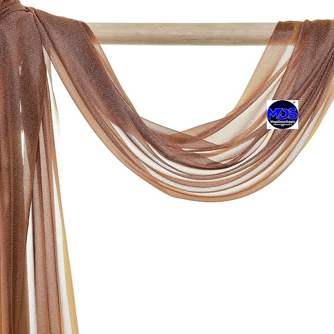 MDS Halloween Chiffon Draping Fabric - 2 Panel, 30" Wide x 30ft Long - S...