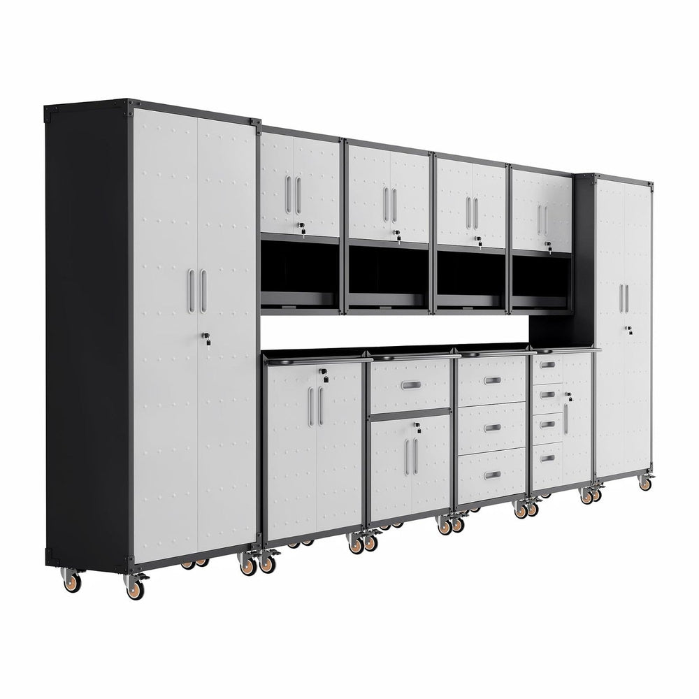 10-Piece Garage Storage Cabinets System Heavy Duty Workshop Set