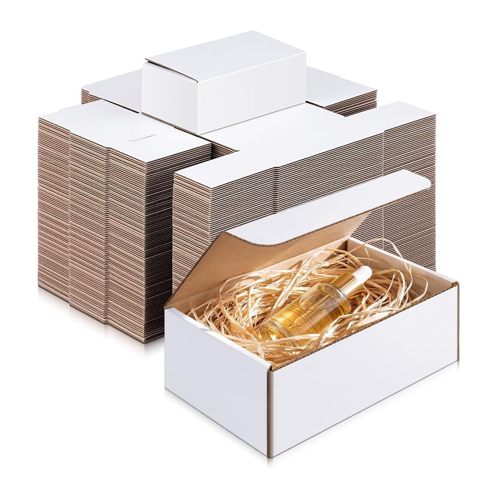 100 Pack Small Corrugated Shipping Boxes 5 x 3 x 2 Inches, Durable Easy Fold ...