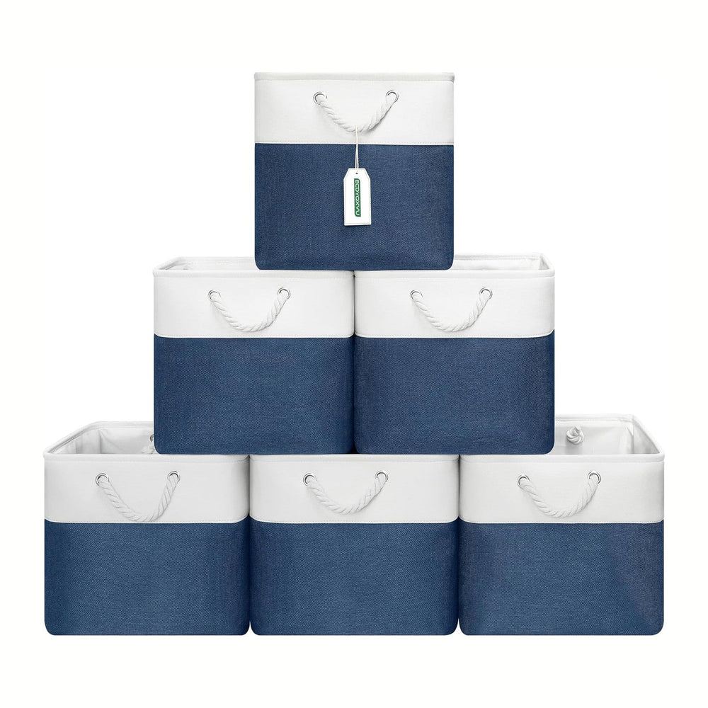 13x13 Inch Cube Storage Bins (6 Pack)