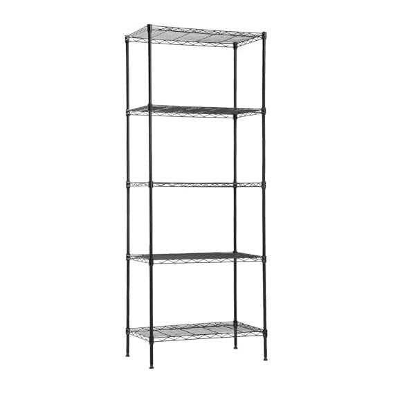 14" D×24" W×60" H Wire Shelving Unit Metal Commercial Shelf wi...