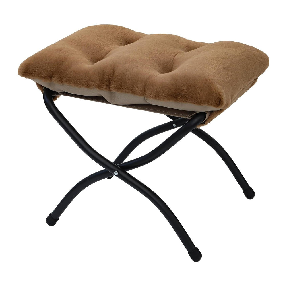 15"(H) Folding Ottoman, Foldable Footrest Stool, Portable Small Foot Sto...