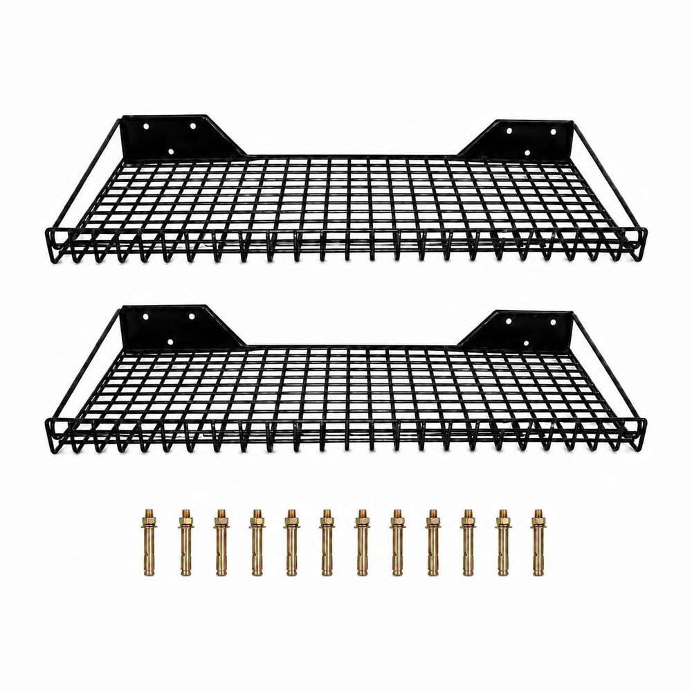 2 Pack Garage Wall Shelf Heavy Duty Metal Storage Shelving 23.5"x12&quot...