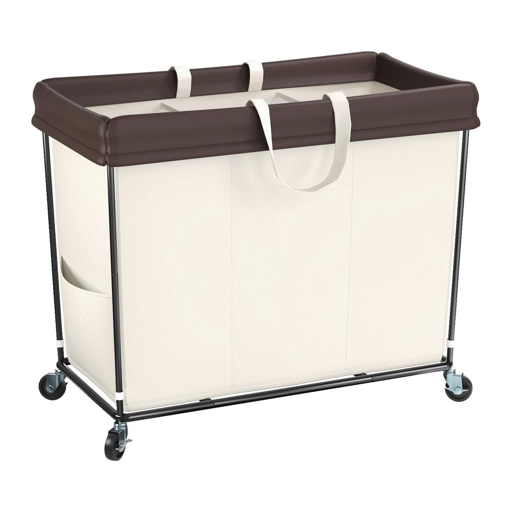 320L Laundry Hamper with Wheels, Large Rolling Laundry Basket with Wheels