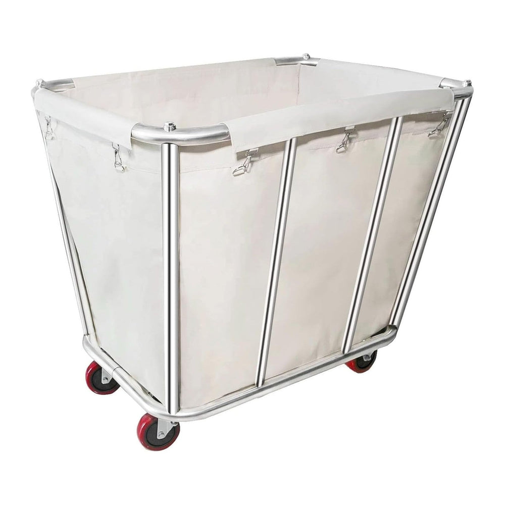 350L Laundry Cart with Wheels,Rolling Commercial Large Laundry Basket
