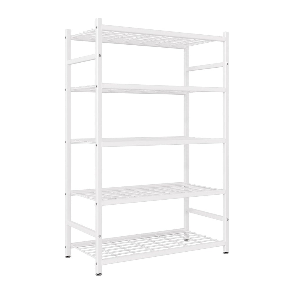 36.4" W Storage Shelves, 5-Tier Metal Shelving Unit with Leveling Feet