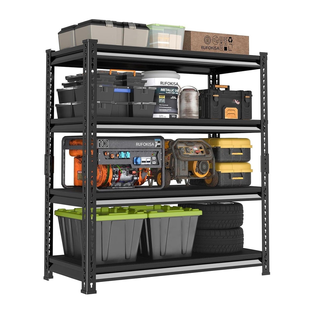 40" W Garage Shelving Heavy Duty，1800LBS Loads Metal Shelving Units and ...