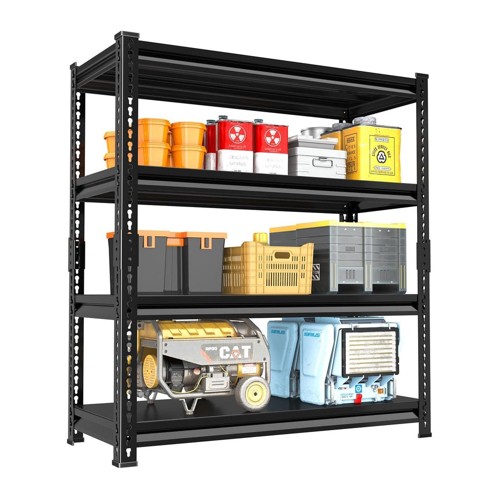 48" W Garage Shelving Heavy Duty, 1800LBS Loads Adjustable Garage Storag...