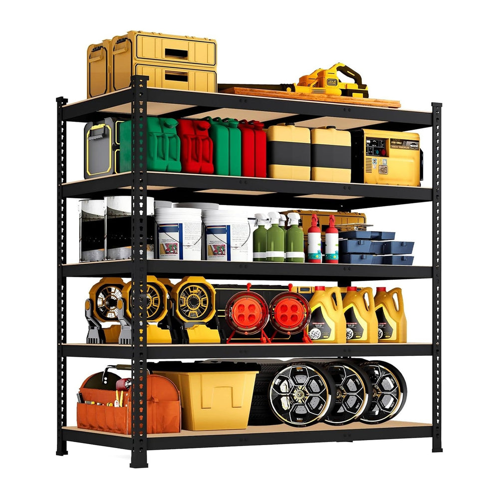 48" W x 18" D x 72" H Garage Shelving Heavy Duty - 5 Tier Meta...