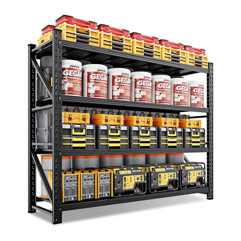 60" Wide Storage Shelves, 5000LBS Garage Shelving Heavy Duty, Standing S...