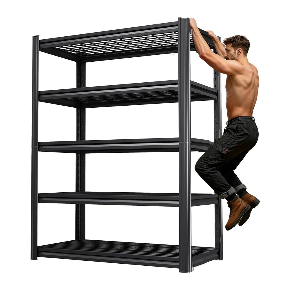 71''H Storage Shelves, Garage Shelving,Adjustable Heavy Duty Shelving...