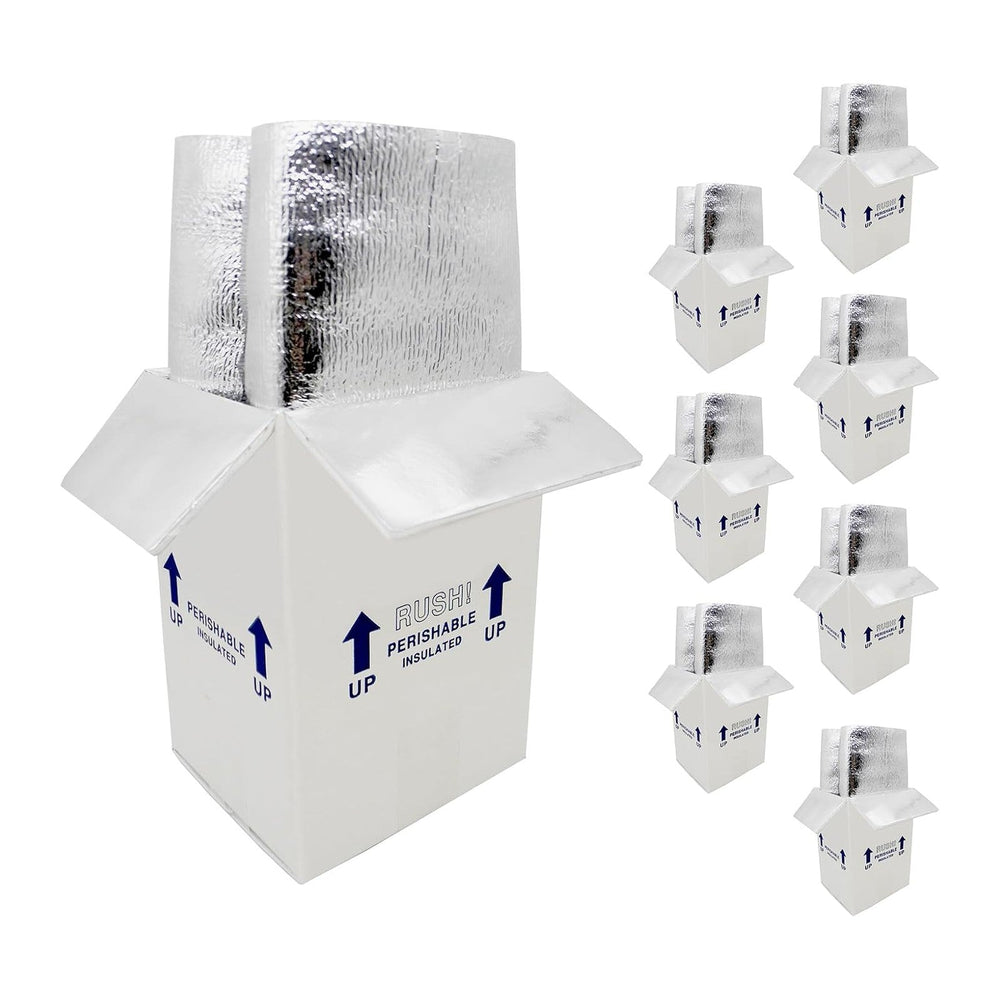7x6x10“ Small Insulated Shipping Boxes for Frozen Food, 8 Pack Double Insulat...