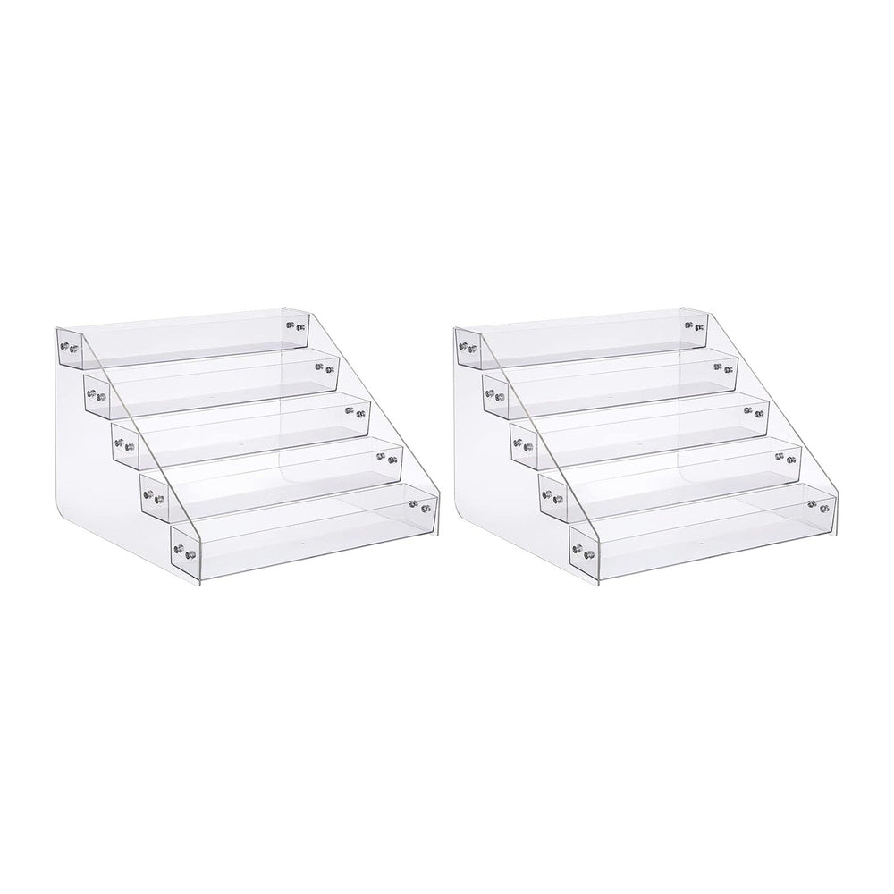 Acrylic Spice Rack, Tiered Spice Rack Shelf Seasoning Organizer
