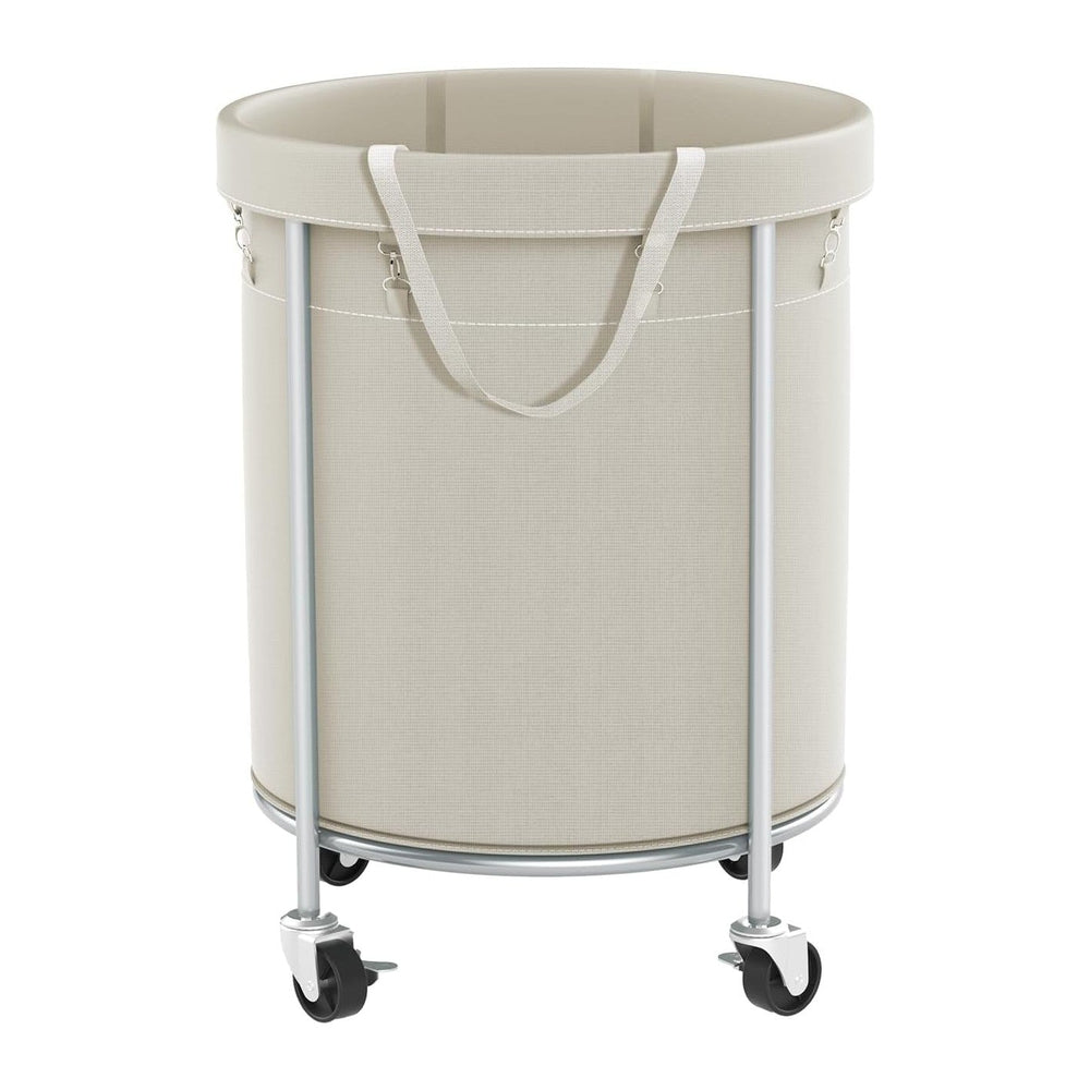Aduanbang 170L Laundry Basket with Wheels, Rolling Hamper with Removable Bag ...