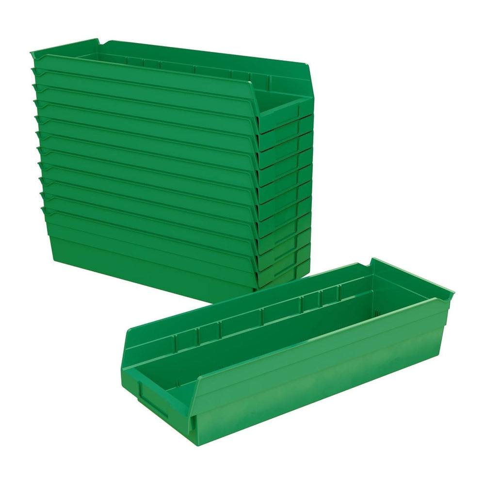 Akro-Mils 30138 Heavy Duty Plastic Shelf Bins, 18"x 6.5"x 4", ...