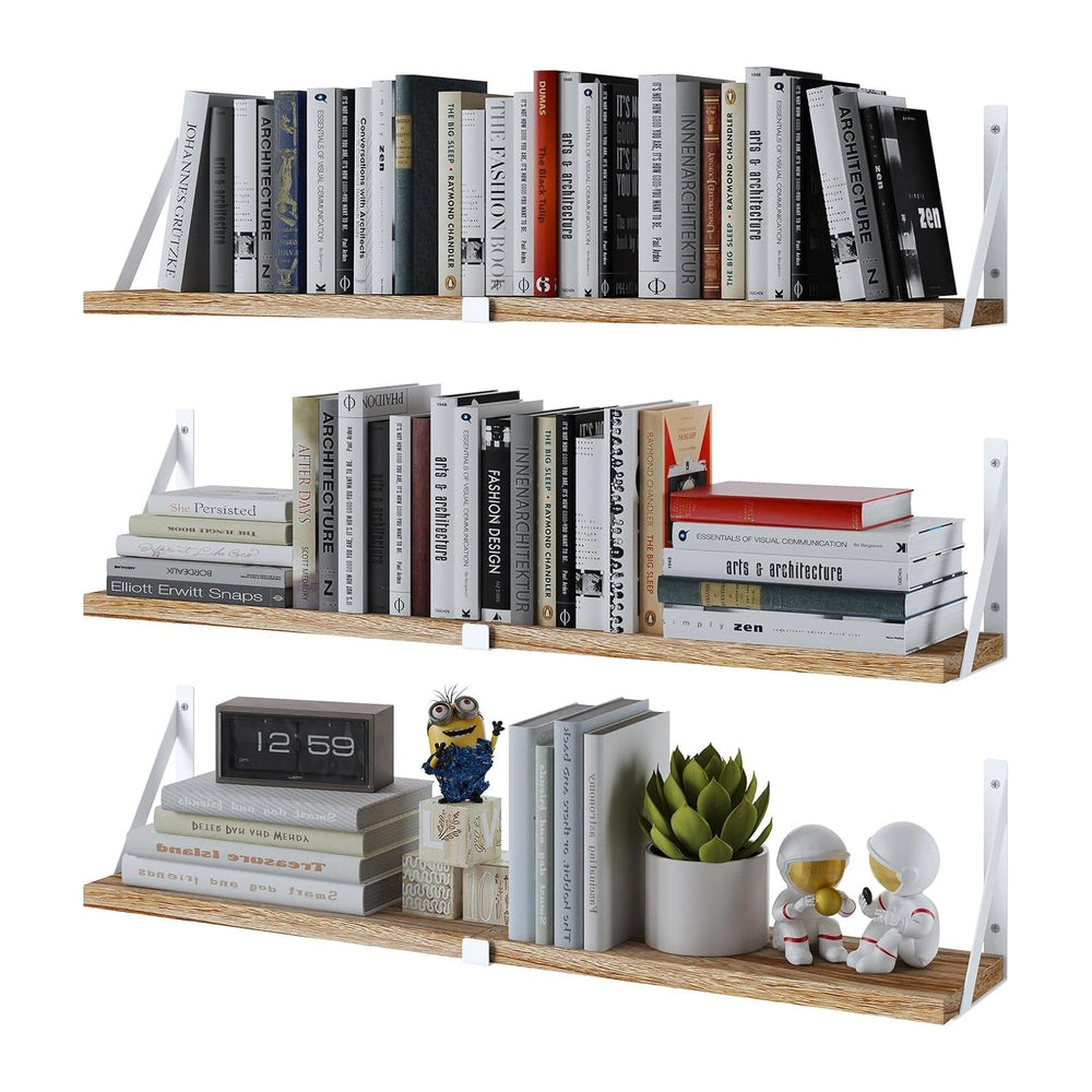 Austin yan Floating Bookshelf ，33inch, Wall Mounted Shelves for Living Room, ...