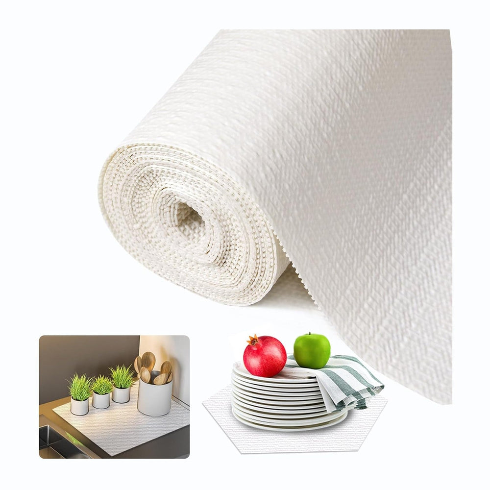 Beautysaid Shelf and Drawer Liner for Kitchen Cabinet Non Adhesive Non Slip