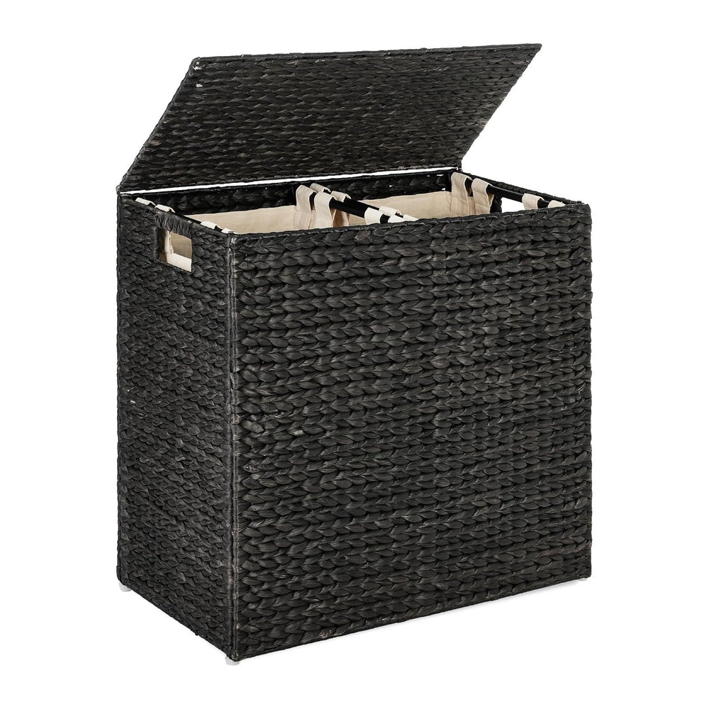 Best Choice Products Large Laundry Hamper with Lid, Natural Handwoven Hyacint...