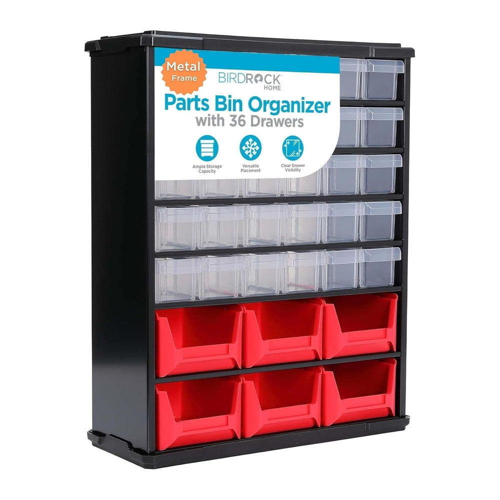 BIRDROCK HOME Craft Organizer Bin with 36 Drawers | Heavy-Duty Metal Hardware...
