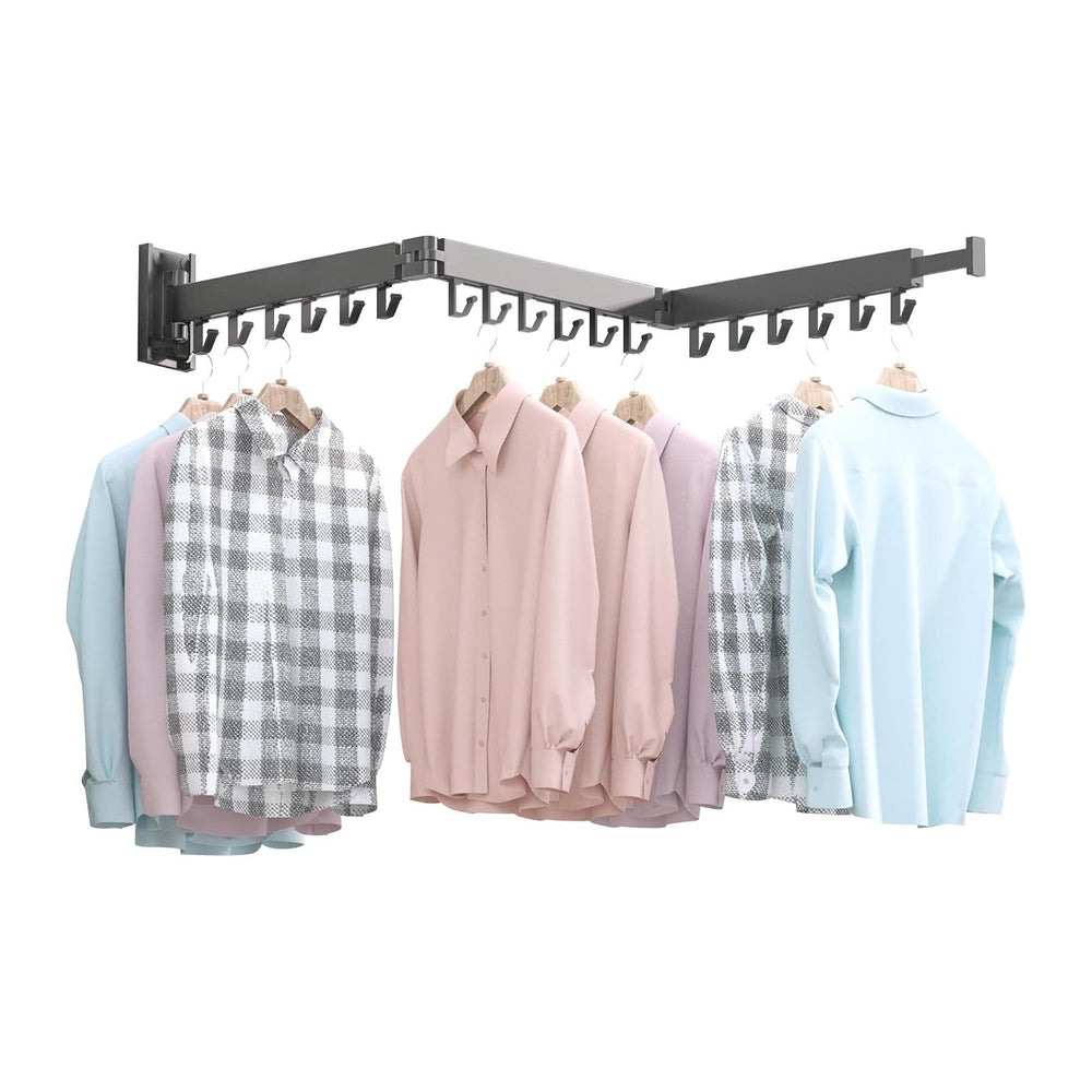 BOQORAD Drying Rack Clothing,Clothes Drying Rack Wall Mounted,Collapsible Han...