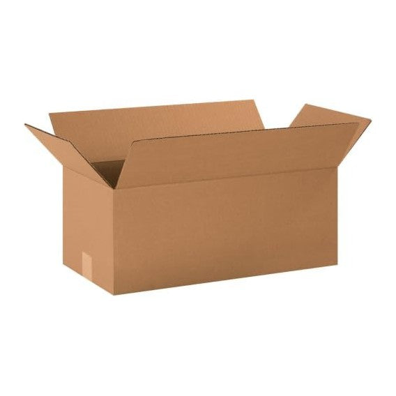 BOX USA Long Boxes Holds 65lbs, 20x10x8 20-Pk for Shipping & Packing