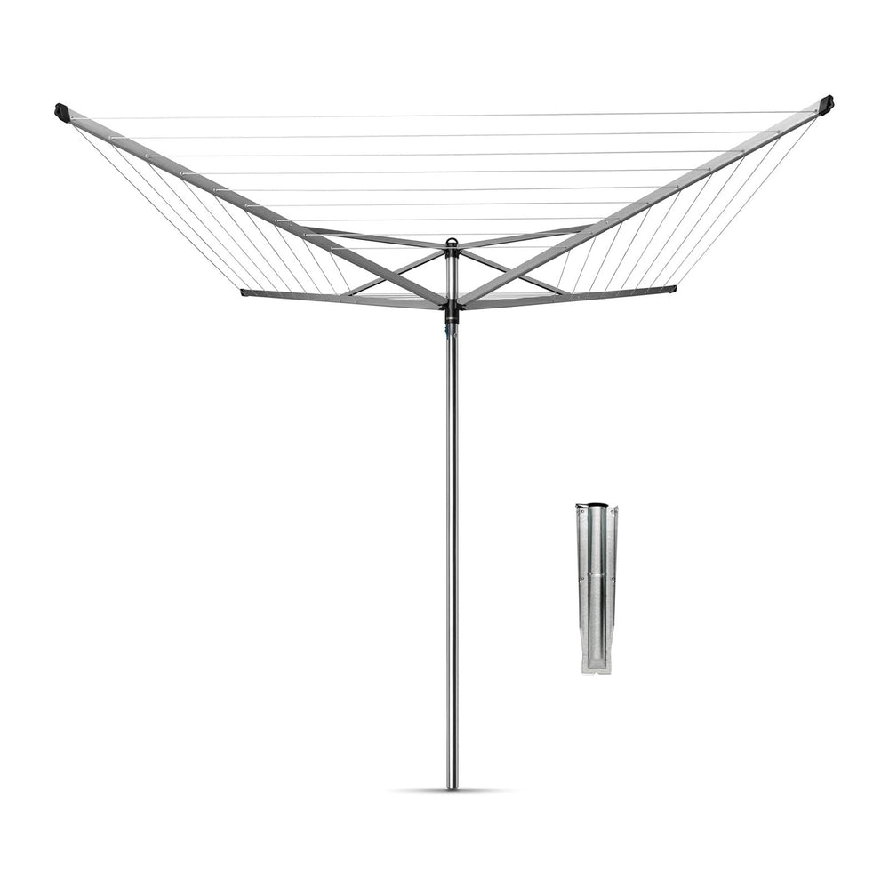 Brabantia Topspinner Outdoor 4 Arm Spinning Clothesline (164 ft/Ø 1.8") ...