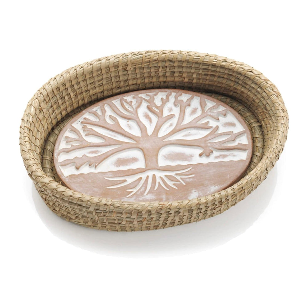 Bread Basket with Terracotta Warmer, Bread Basket for Serving, Sized 12.5&quo...