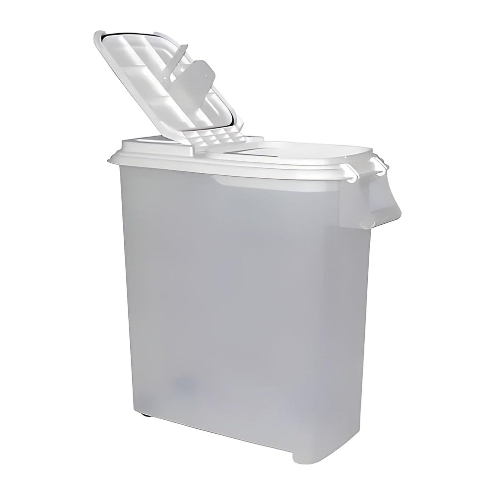 Buddeez 80-Quart Roll-Away Pet and Large Animal Food Dispenser with Scoop
