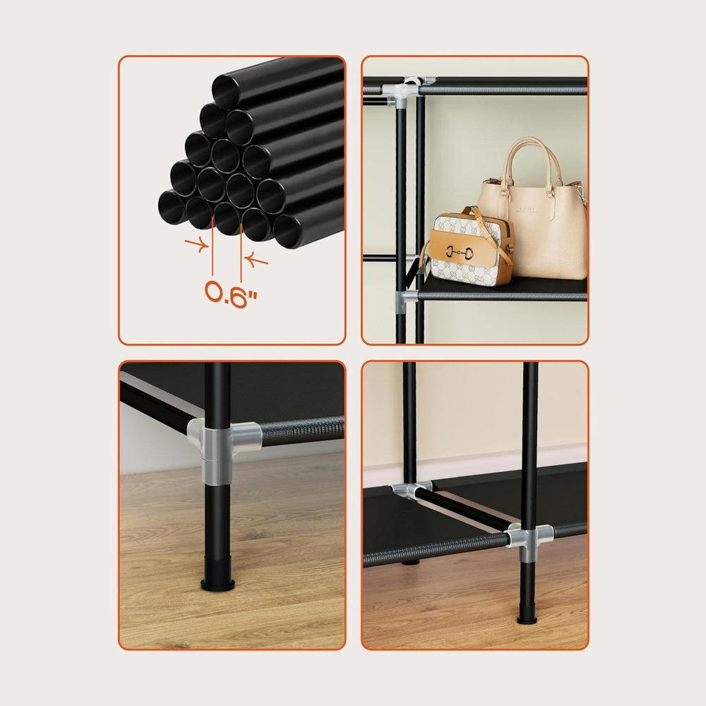 CASAMAYA Portable Closet, 66.9 Inch Large Capacity Wardrobe Closet with Cover...