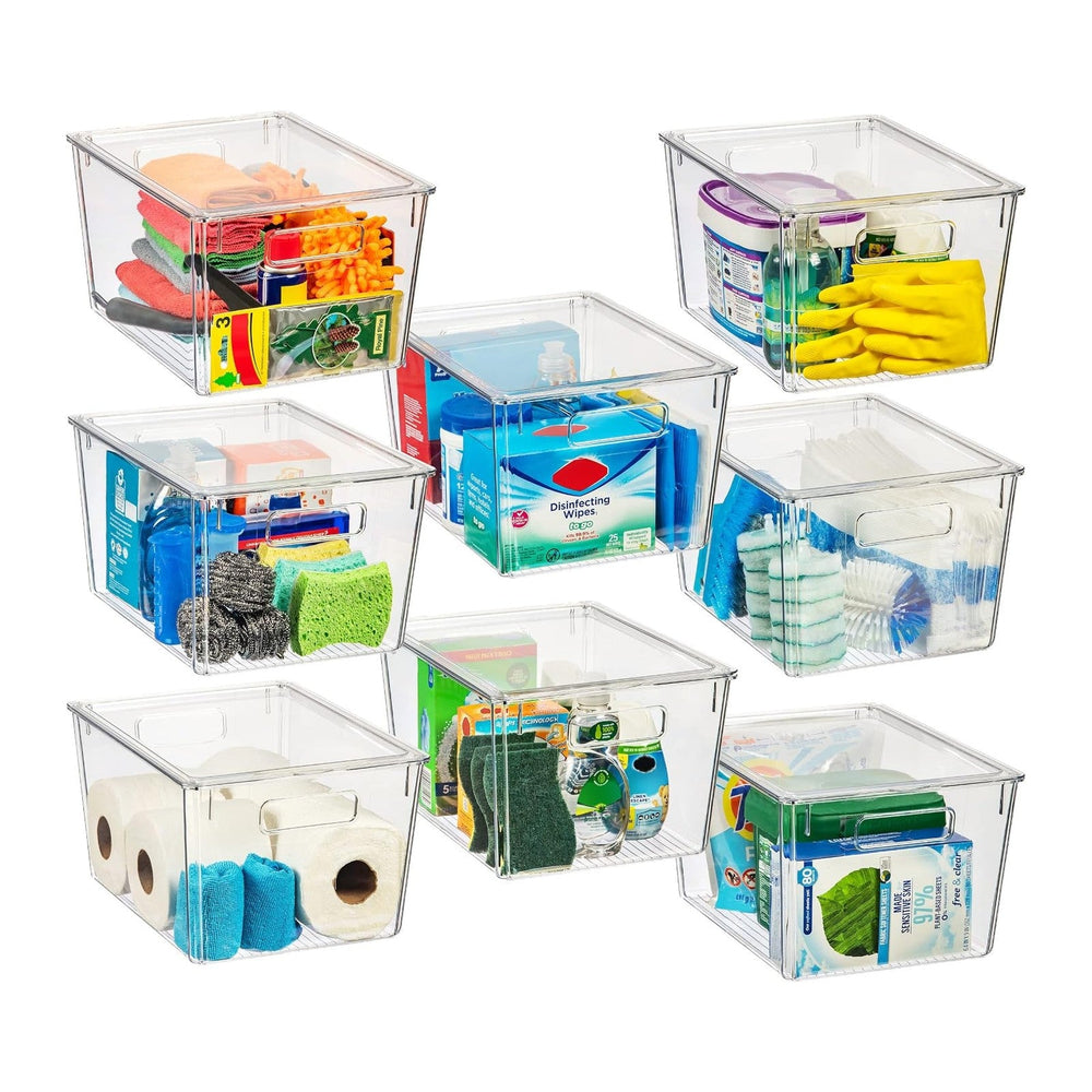 ClearSpace Plastic Storage Bins (8 Pack)