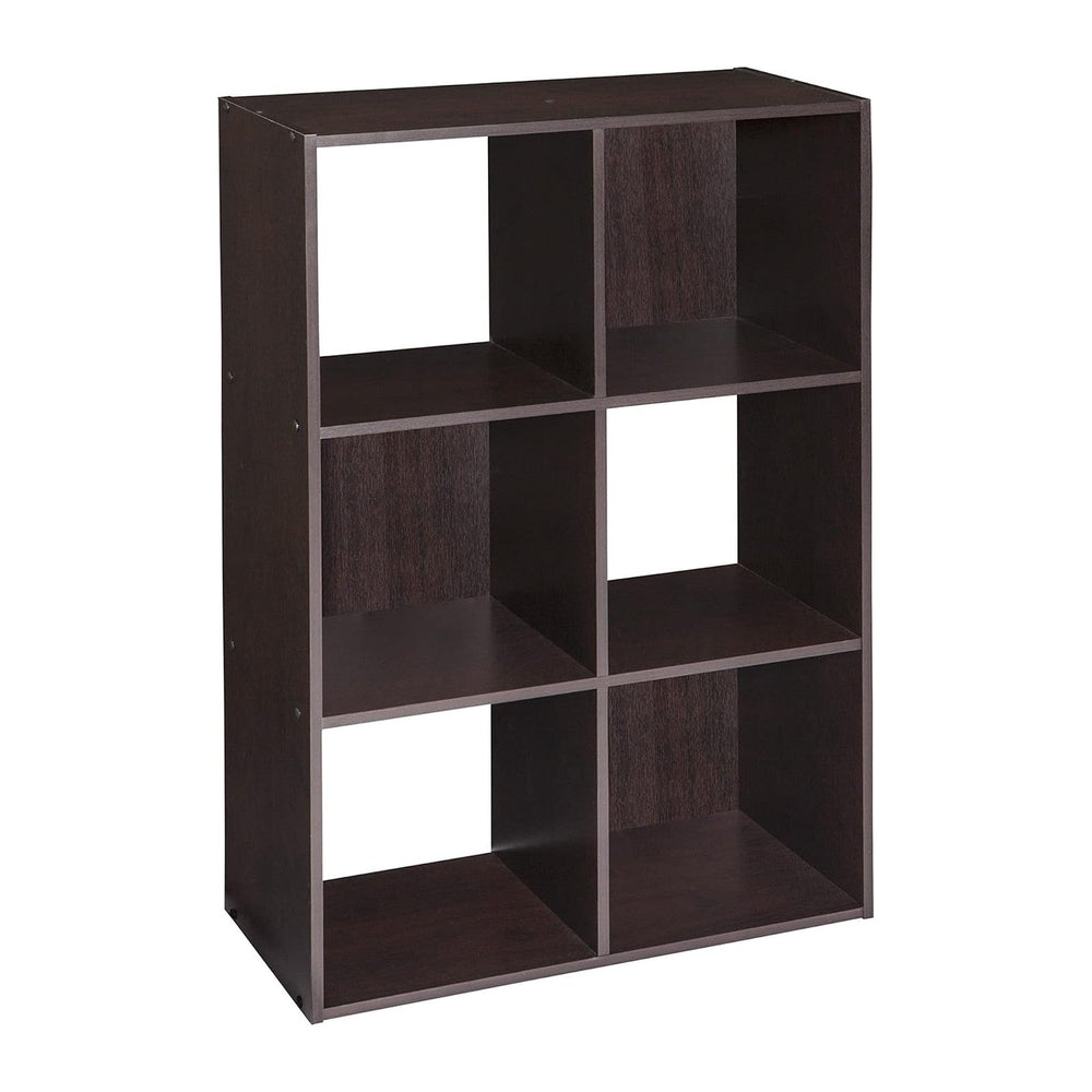 ClosetMaid Cubeicals 6 Cube Storage Shelf Organizer Bookshelf, Stackable, Ver...