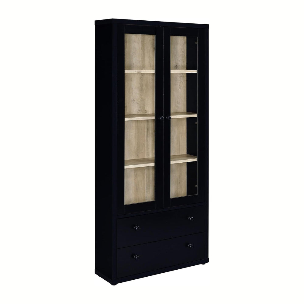 Coaster Hawthorne 31.5-Inch Display Cabinet with Storage, Black 953478
