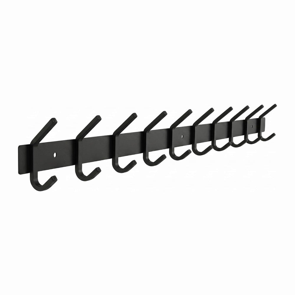 Coat Rack Wall Mount – 30 Inch Stainless Steel Hook Rail with 10 Double Coat ...