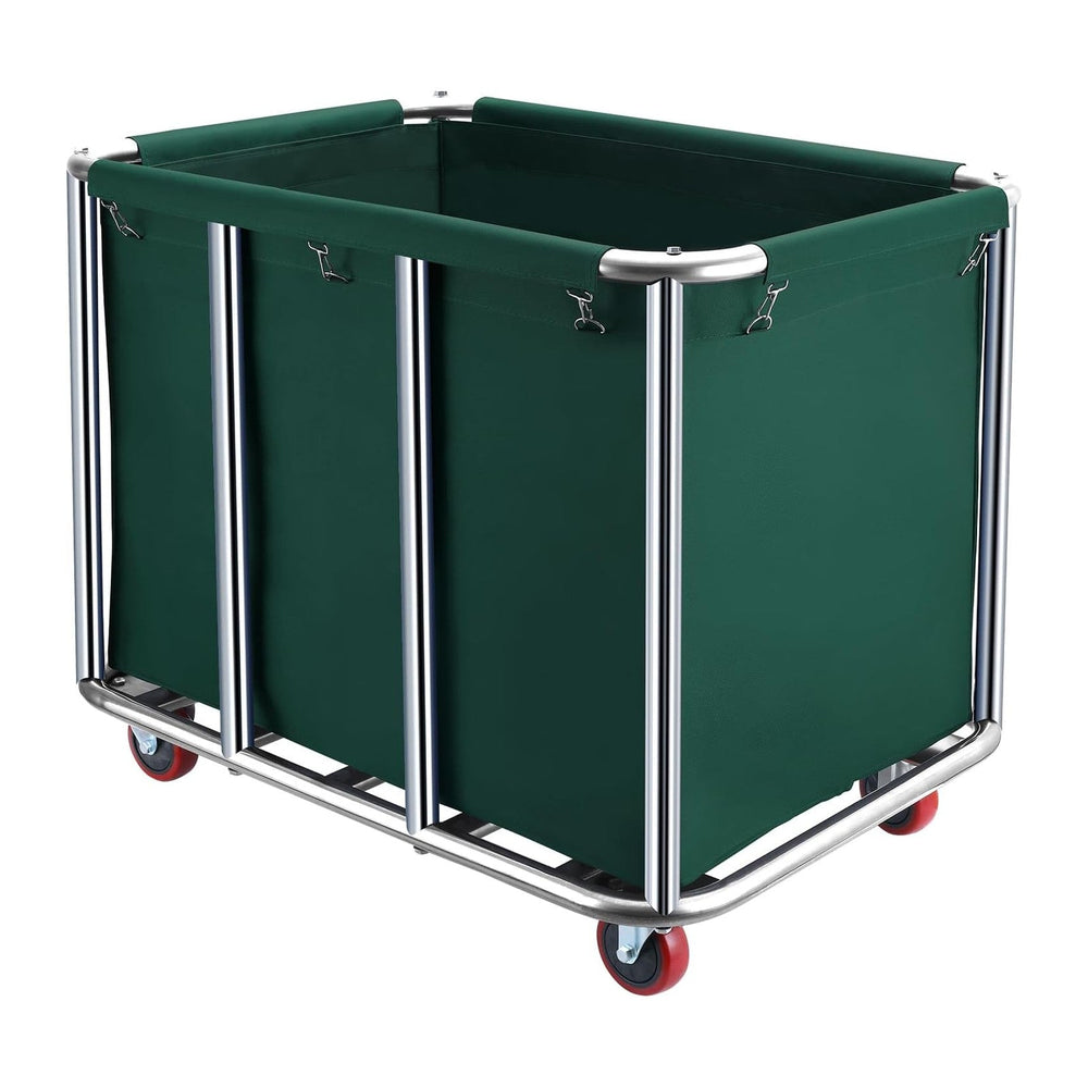 Commercial Laundry Cart with Wheels,440 lbs(Blackish Green)