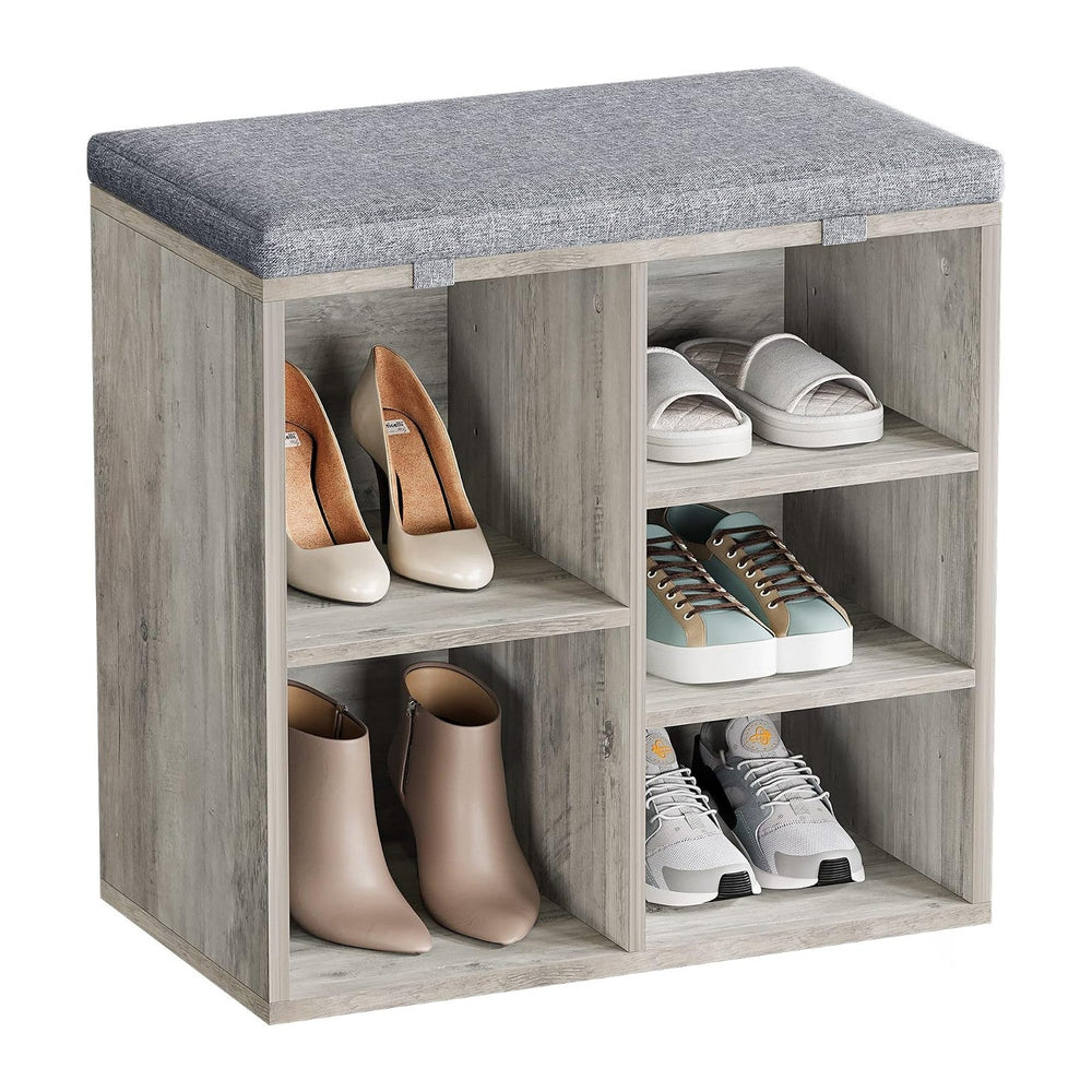 coucheta Shoe Storage Bench with Cushion, Cubby Seat Shoe Cabinet, Small Shoe...