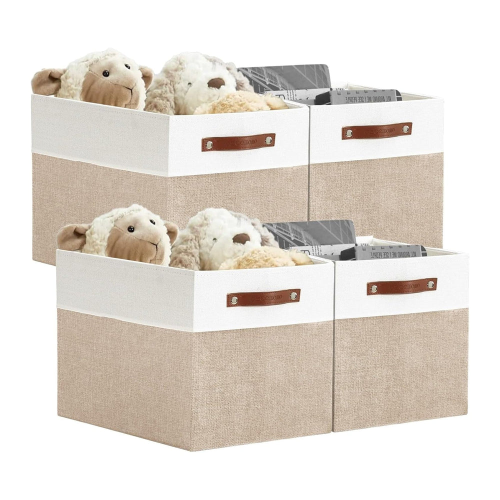 DECOMOMO Kallax Storage Cubes, Storage Baskets for Shelves 4-Pack