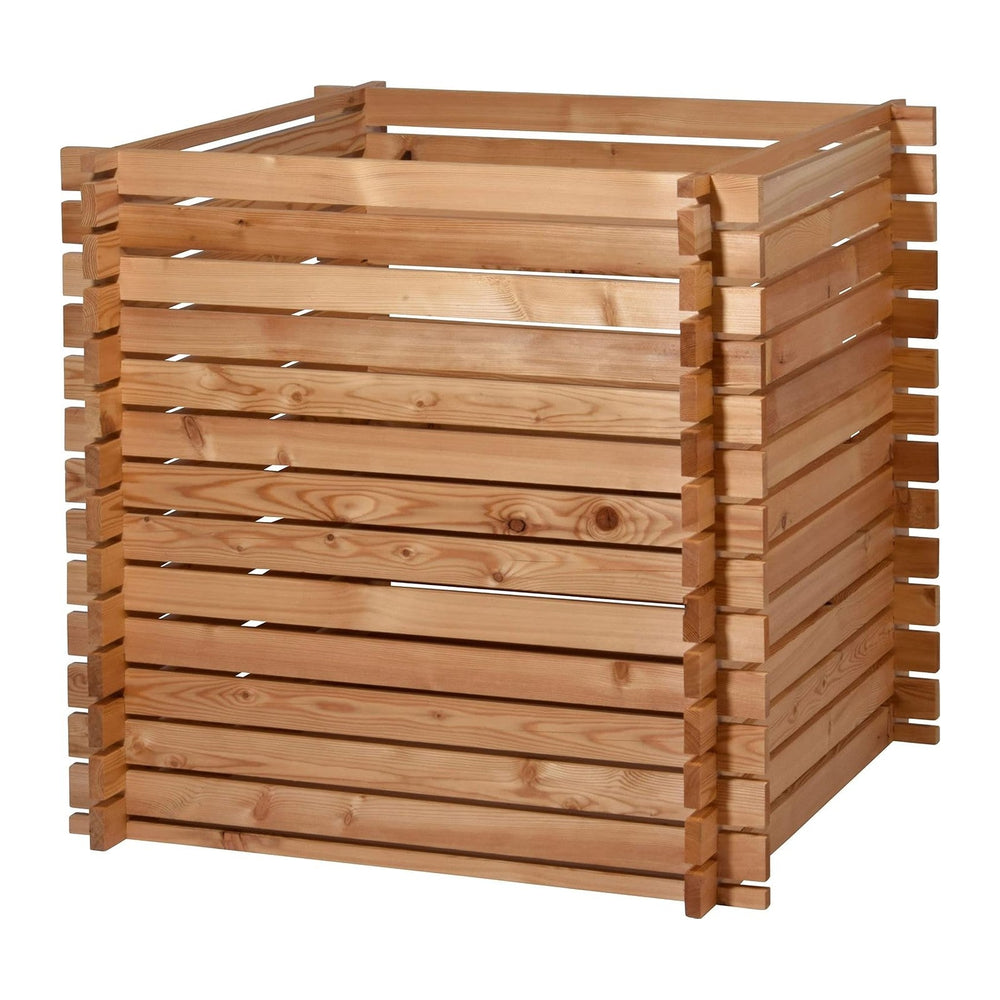 dobar® Green Label 58630FSCe Lärchi Composter | Wooden Composter with Plug-In...