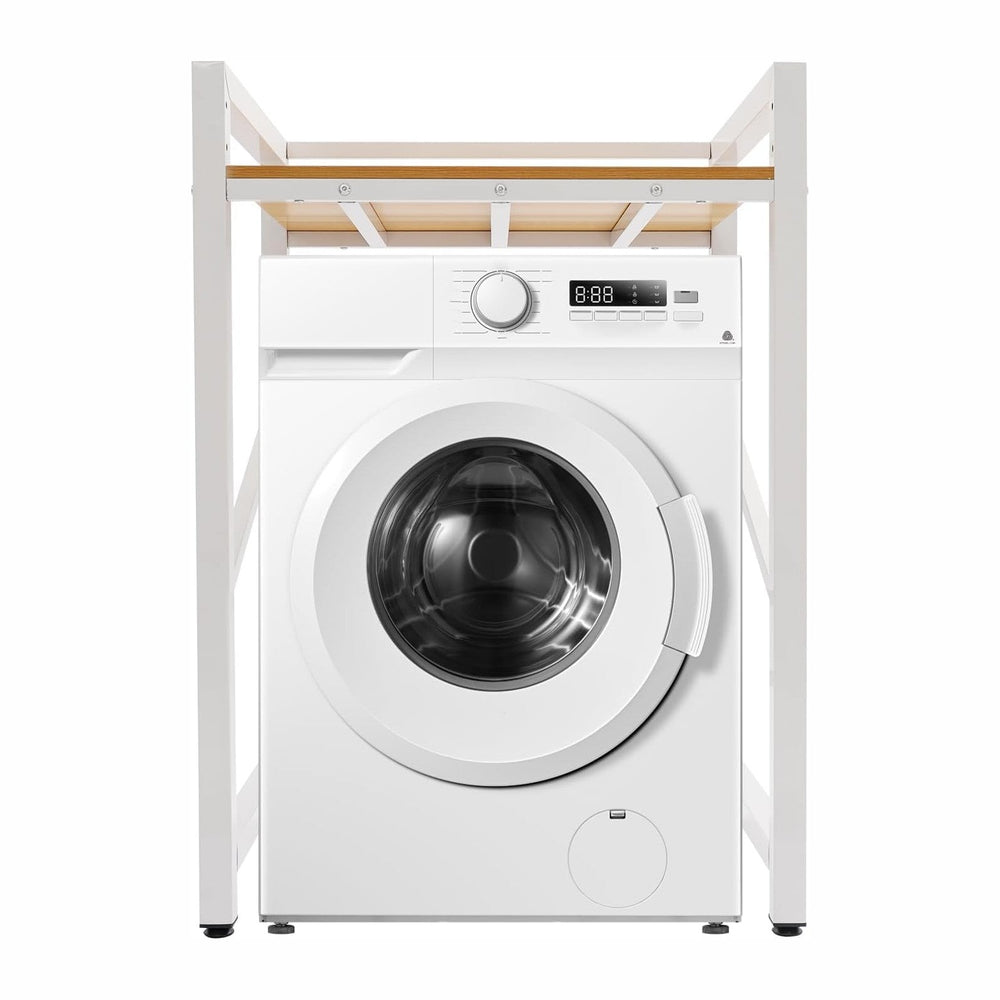Dryer Stand, Heavy Duty Washing Machine Shelf with Top Guardrail Adjustable H...