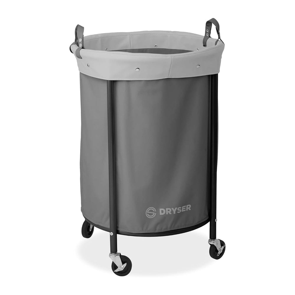 Dryser Laundry Basket with Wheels, 65 Gal. Commercial Round Rolling Laundry H...