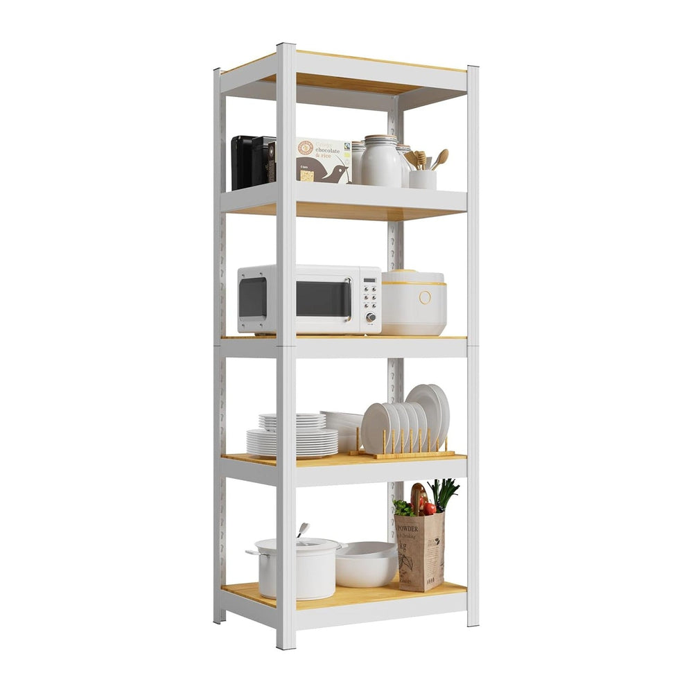 Durstruct 5 Tier White Metal Shelving Unit 1500LBS 24" W×16" D×60&q...