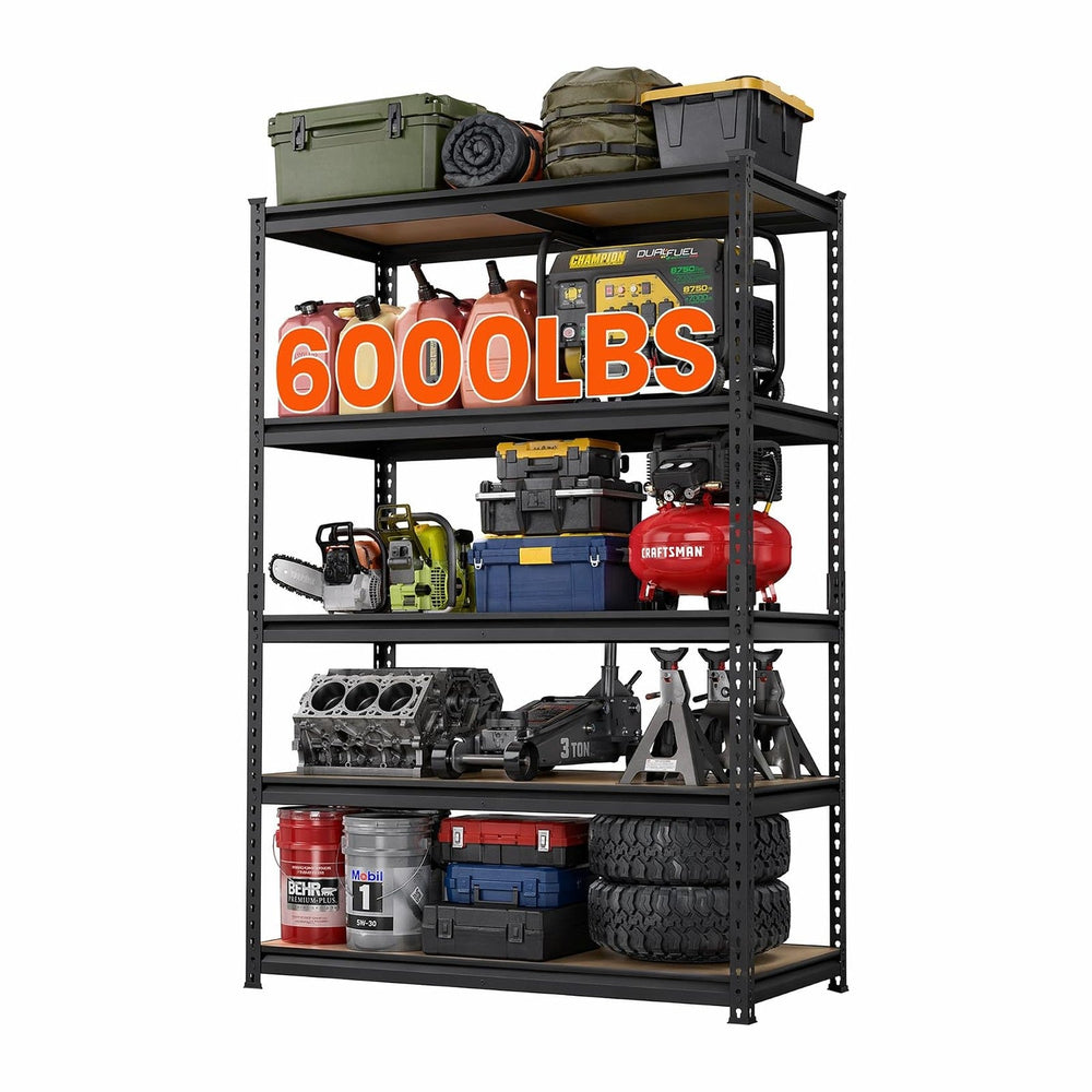 DYNALOAD 6000 lbs Heavy Duty Garage Shelving, 5-Tier, 48" W x 24" D...