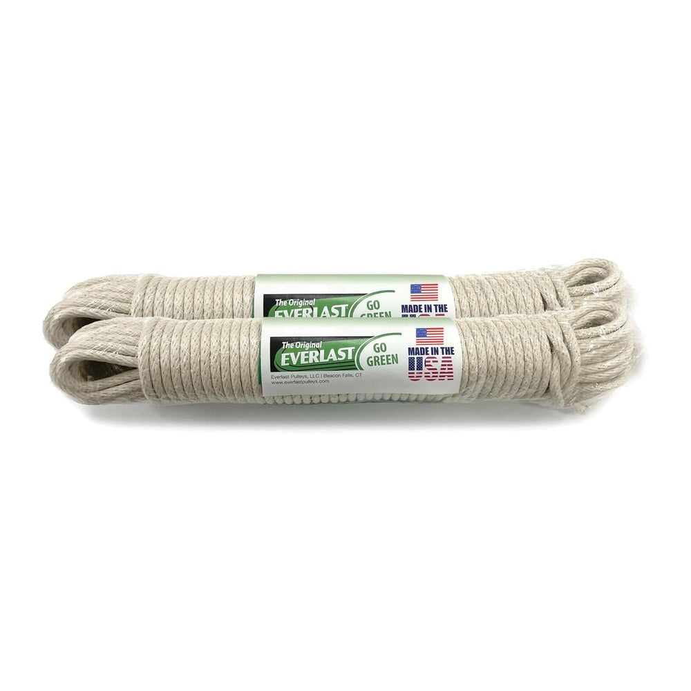 EVERLAST Cotton Clothesline (200 Feet, 1/4-Inch Diameter) | Continuous Clothe...