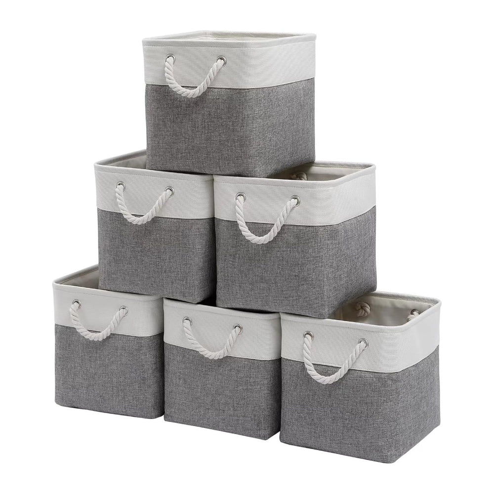 Fabric Storage Cubes 13 x 13, Collapsible Storage Bins for Shelf Baskets, Cub...