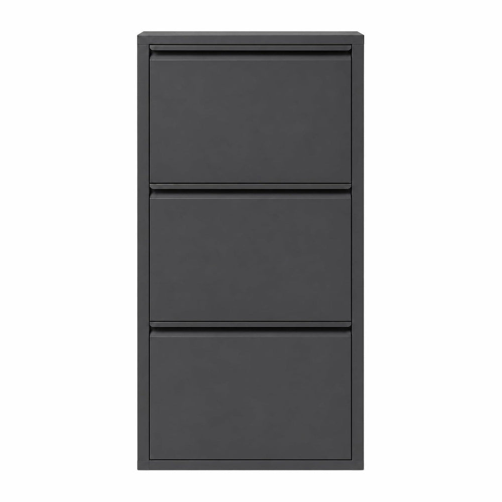 Flip Drawer Shoe Cabinet, Storage Organizer, Freestanding Shoe Rack, Wall Mou...