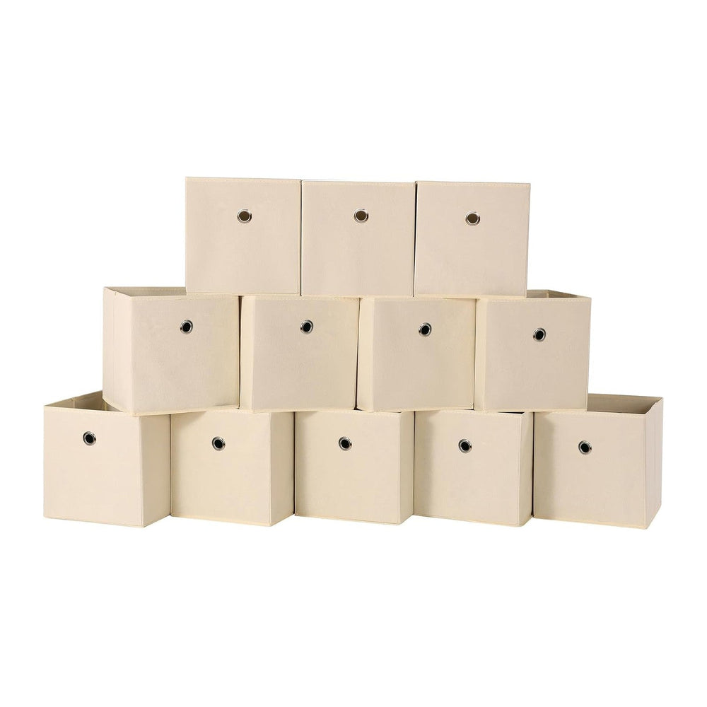Foldable Storage Cubes Bins ,11 Inch Cloth Storage Cube Fabric Storage Box Cu...