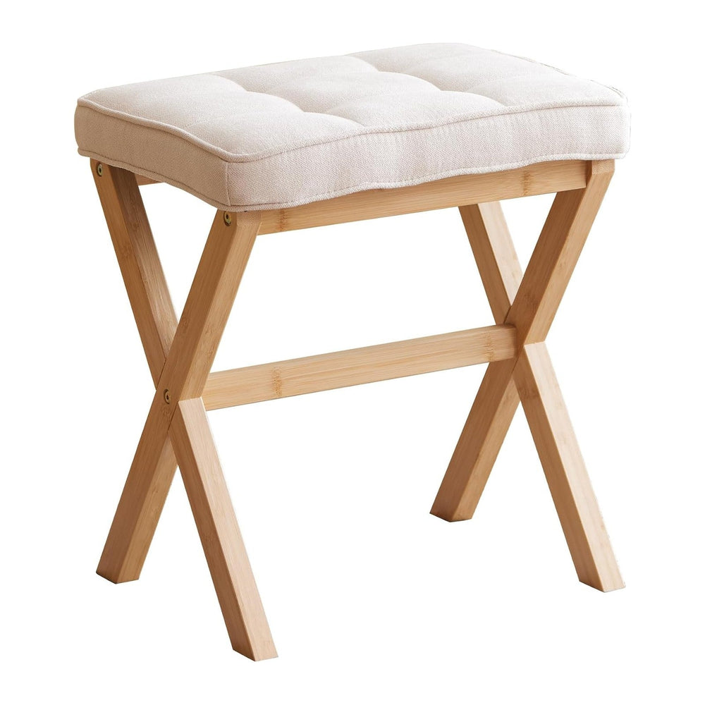 Foot Stool Small Ottoman Foot Rest Padded Foot Stool Desk for Under Office De...