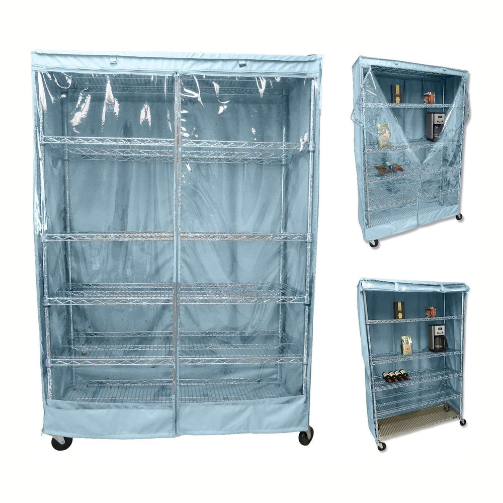 Formosa Covers Waterproof Storage Shelving Rack Cover with Clear Front PVC Pa...