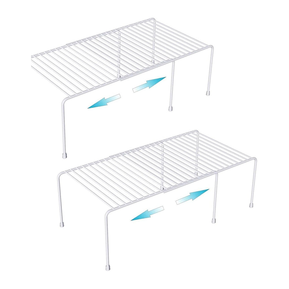Freezer Shelf Expandable Kitchen Cabinet Organizer Shelf Riser