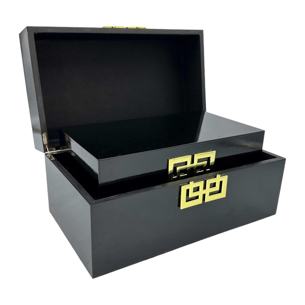 Galt International Storage Box Set Decorative Storage Box w/Hinged Lid Classi...