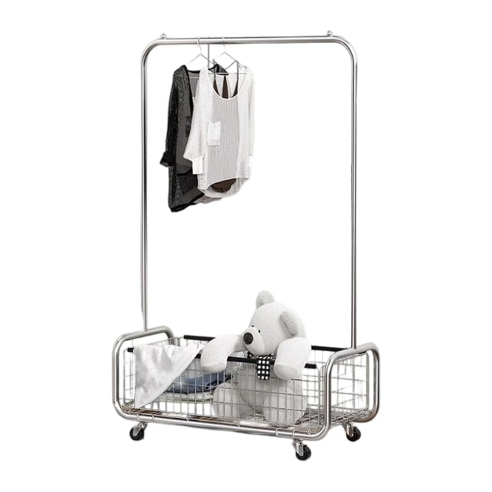 Garment Rack With Storage Baskets, Clothing Rack
